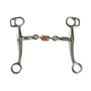 212 MAIN Jacks 1240-5-1-2 Tom Thumb Copper Roller Bit - Stainless Steel, Double-Jointed, 5.50 in. Equestrian Sports & Outdoor Equipment