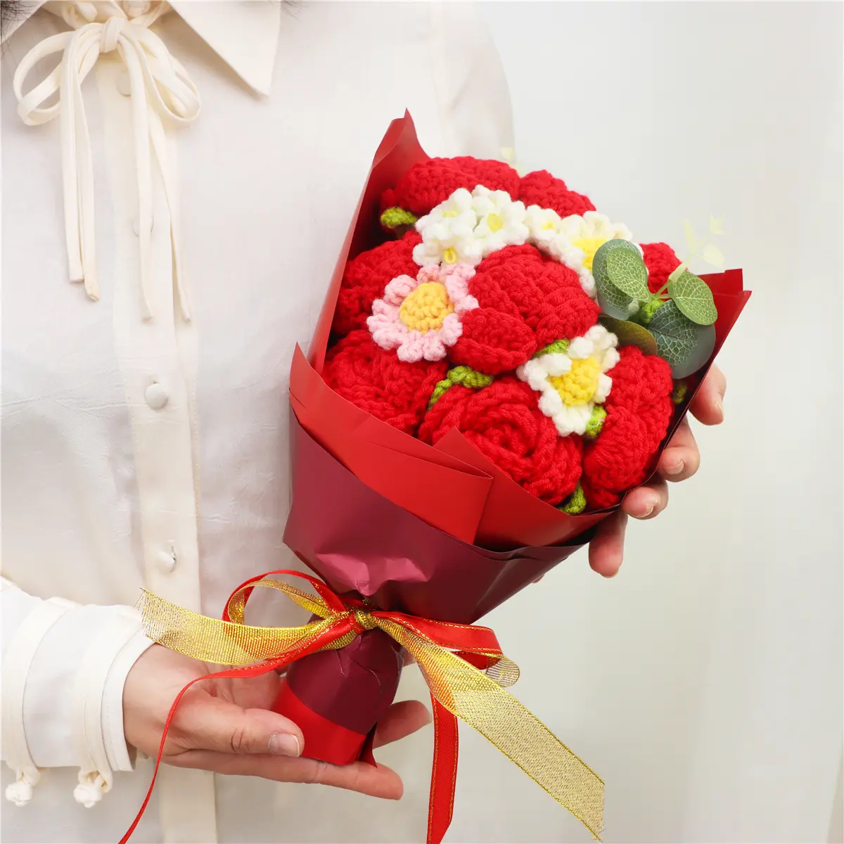 Crochet Flower Bouquet for Birthday Gift Crochet Flower Bouquet for Birthday Gift