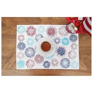 14" x 20" Firework Sparkle Placemat Set of 6 byValerie