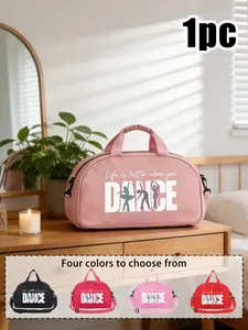 Cute Ballet Bag, Large Capacity Waterproof Sports Travel Bag, Multifunctional Overnight Luggage, Ideal for Dance Classes and Gym