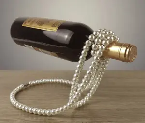 Floating Wine Bottle Holder Metallic Material