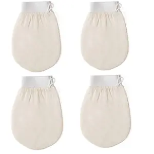 Bath Gloves, 4 Counts Exfoliating Gloves, Shower Gloves, Body Scrubber Gloves, Exfoliant Scrubber Glove, Exfoliating Bath Mitts, Bathing Accessories, Exfoliating Tool