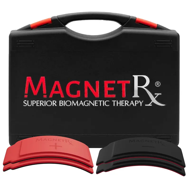 MagnetRX Biomagnetic Therapy Arc Magnets — Neodymium & Silicone (4 Curved Magnets)