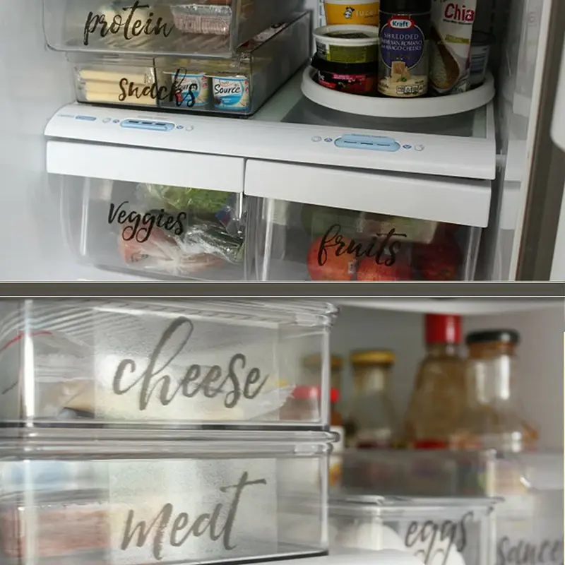 Refrigerator Organization Labels Decal Vinyl Home Decor Stickers Home Decor Duruibom