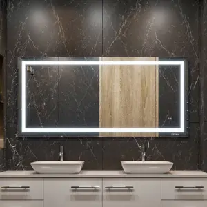 Eviva Glow 60" x 28" Rectangular Frameless Mirror