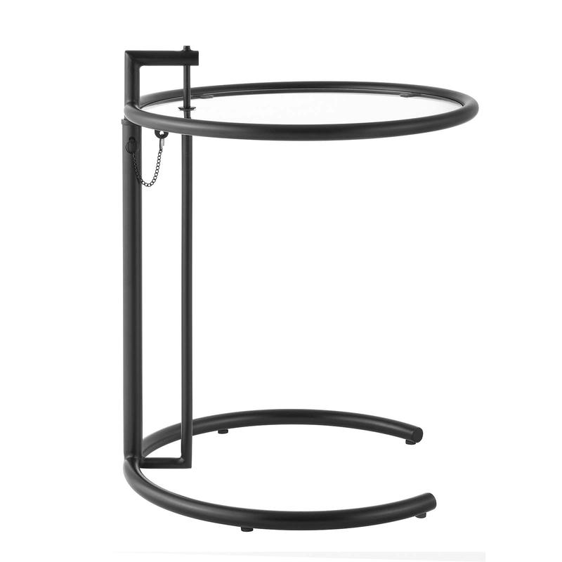 Modway Eileen Gray Metal Side Table in Black
