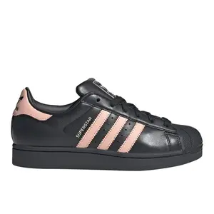 adidas Womens Superstar Ii Lace Up Sneakers Shoes Casual - Black
