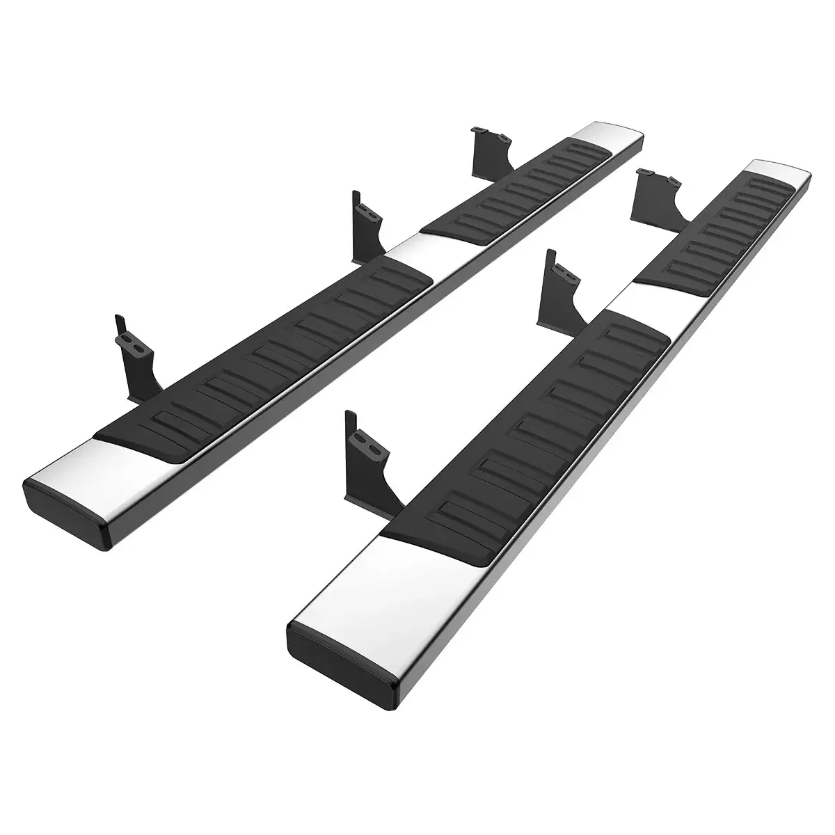 OEDRO 6.5 Inches Running Boards Compatible with 2005-2023 Toyota Tacoma Access Cab, Stainless Steel Black Side Steps Nerf Bars