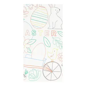 EASTER COLOR IN TABLECLOTH