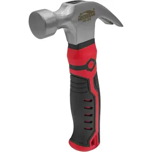 Small Hammer12oz, Small Hammer Tool, Claw Hammers, Small Hammer for Picture Hanging, Martillos De Construccion, Small Hammer for Women, Suitable for Family, Camping, Stakes, DIY, Red x Black
