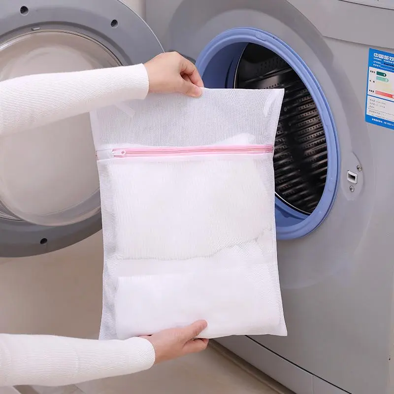 Mesh Laundry Bag for Shapewear and Underwear White