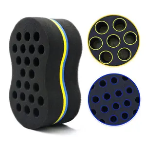 Hair Sponge Magic Twist Curl Sponge Big Small Holes Double Sided Hair Styling Tools Dreadlock Afro Coil Hair Care