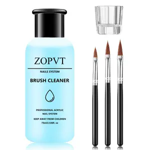 Zopvt 1 Piece Odorless Acrylic Nail Brush Cleaner, Professional Gel and Brush Shampoo, Suitable for Beginner Nail Care