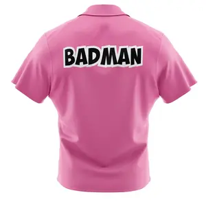 Badman Shirt Pink DBZ Button Up Hawaiian Shirt