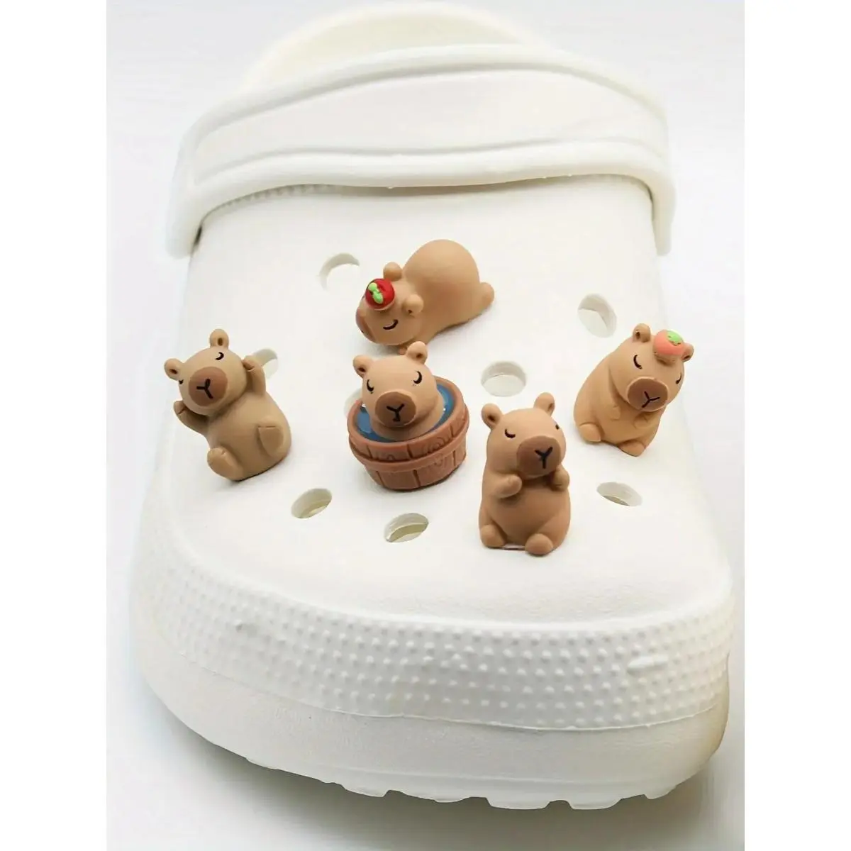 Cute Capybara Shoe Charms - Decorative Cartoon Animal Accessories for Clogs and Sandals, Cute Shoe Charms