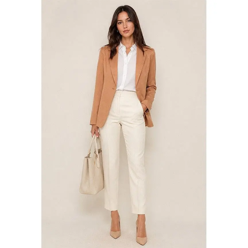 The Madison Blazer   - Taupe