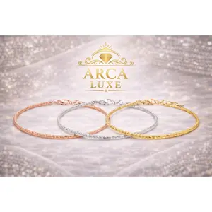 14K Solid Gold Diamond Cut Stack Bracelet 7"