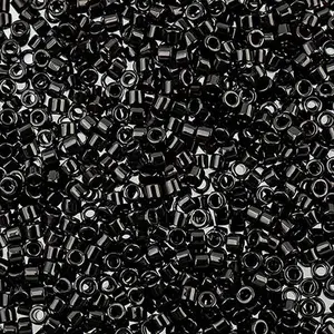 Miyuki Delica Black Opaque 11/0 Japanese Glass Beads for Jewelry Making Necklaces Bracelets Loom Work Brick Stitch Diy Enthusiasts