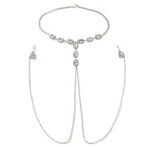 JoJo's _Geometric Sexy Rhinestone Chest & Body Chain