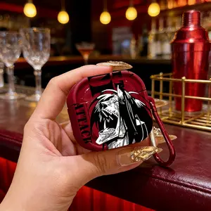 Anime Giant Monster Design Protective Case Cover for Apple AirPods 1/2/3/4 Pro/pro2, Tpu Material, Lightweight & Durable Protection