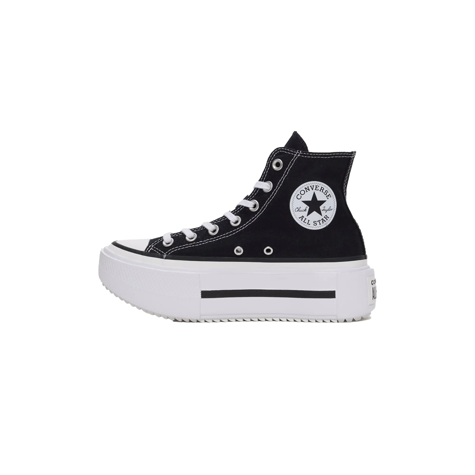 ALL STAR PLATFORM DOUBLE STACK HI WMNS "Black" A12975C