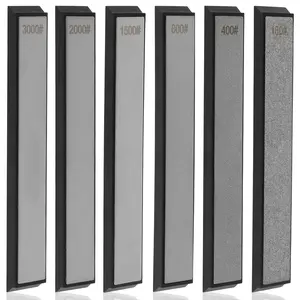 Diamond Knife Sharpening Stones Set Sturdy Whetstone Knife Sharpener Multipurpose Diamond Sharpening Stones 180# 400# 800# 1500# 2000# 3000# Knife Sharpener Kit for Knife