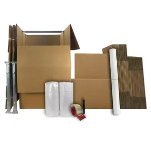 UBMOVE 3 Room Wardrobe Kit 36 Moving Boxes, Bubble Roll, & Moving Supplies