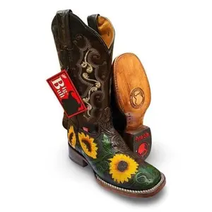 Big Bull Womens Yareli 51537 Cincelado Girasol Cafe Miel Wester Boot