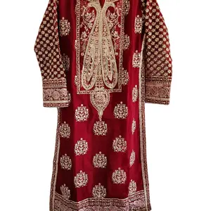 3-peice Chiffon embroidered pakistani dress