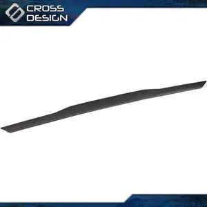 CROSSDESIGN Black Tailgate Molding Cap ABS Spoiler Cover Fit For 04-12 Nissan Titan Pickup