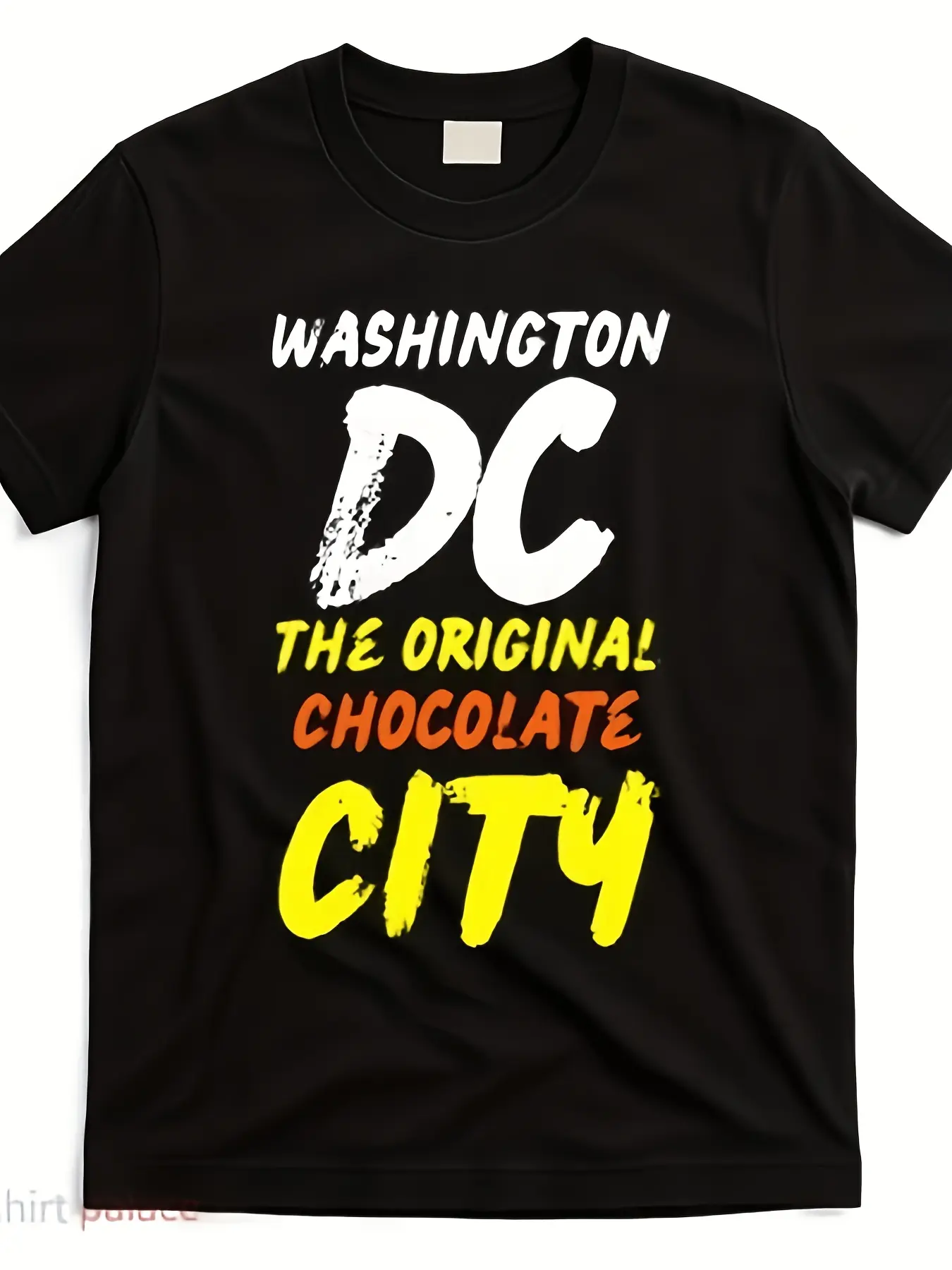 Washington DC The Original Chocolate City Tshirt R unisex soft cotton short sleeve t shirt, vintage graphic casual tee for men women teens, perfect birthday holiday gift for camping travel gym daily street  wear
