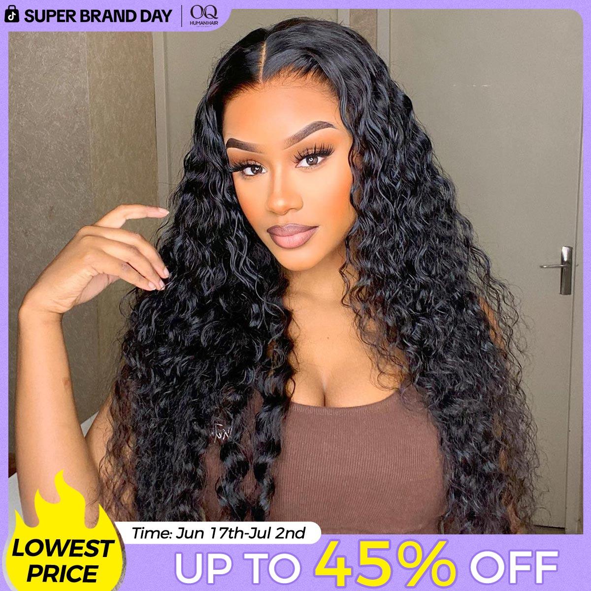 [NEW IN] OQ HAIR Water Wave Pre Bleached Tiny Knots Pre Cut Lace 7x5 HD Wear Go Glueless Wigs Human Hair Wigs For Beginners TikTokShopBlackFriday