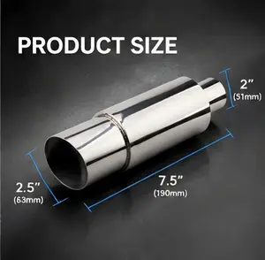 Upgrade Your Car Sound & Look! Stainless Steel Exhaust Muffler Tip Mod｜Easy Install Car Exhaust Decor