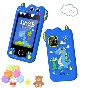 Children's Dinosaur Smartphone Toy, 2.8-inch Touch Screen, Dual Cameras, Music Player and Learning Games, Best Gift for 3-12 Year Olds, Boy Gift, Girl Gift, School Season Gift, Surprise Gift, Halloween Gift, Thanksgiving Gift