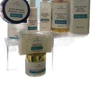 Sha's New Gluta Max Skin Renewal Skincare Package Set Glow Dark Spot Remover Soap Serum