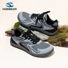 HOBIBEAR Women's Wide Toe Box Barefoot Sneakers - Laces, Lightweight Flat Low-Top Sports Shoes, Expandable Breathable Fabric, Flexible Rubber Sole, Body-Friendly Toespace Relief, All-Seasons Casual Athletic Footwear
