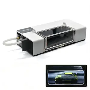 Desktop Wind Tunnel Display Case for 1:64 Diecast Cars | Cool Tech Gadget, Dynamic Airflow Cyberpunk Showcase for Desk Setup, Collectors & Hobbyists