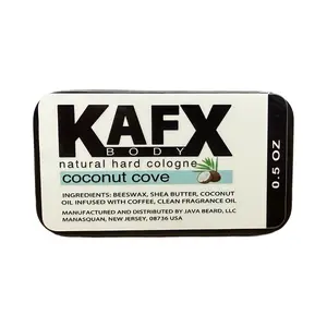 KAFX Body Natural Hard Cologne Coconut Cove - Unisex Perfume Cologne with Natural Ingredients