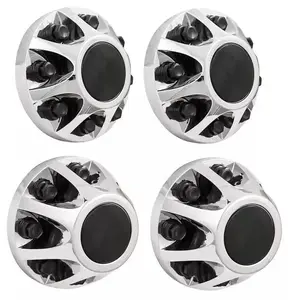 For 2011-2024 Silverado 3500HD 17" Dually Wheel Center Cap Front & Rear Dual Hub Caps