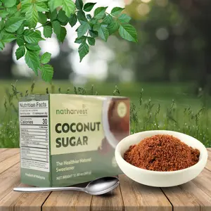 Natharvest Organic Coconut Sugar, 12.87 oz (365g) – Natural Sweetener, Low Glycemic, Perfect for Baking, Beverages & Cooking12.87 oz (365 gm)