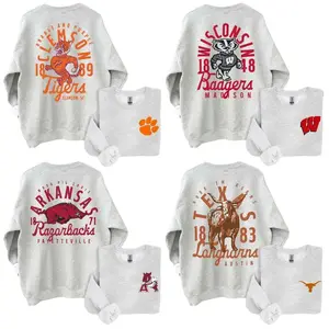 Vintage College Mascot Sweatshirt | Retro Campus Graphic Crewneck | Varsity Style Streetwear TCC