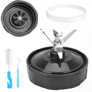 1-Pack 7 Fins Blender  Replacement for Ninja, Extractor  Assembly Compatible with Ninja Auto  BL480 BL482 BL642 BL682 NN102, Ninja Blender Replacement Parts with Sealing Ring, Hook, Brush