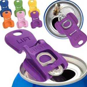 Complete Cover Easy Tab Opener New and Improved 6PK Beverage Barricade 2.0. Applicable to 202 Can,Colorful Drink Can Protector Cap for Soda,Beer,Coke Shields From Bugs,Bees,Dust at the Party,BBQ,Beach