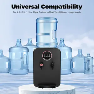 5 Gallon Hot and Cold Water Dispenser, Top Loading Water Cooler Dispenser, Premium Countertop Water Dispenser, for Home Office Coffee Tea Bar Dorm