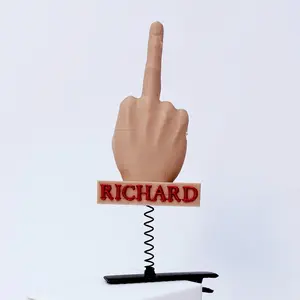 Richard Finger Hair Clips 10 Pack EDM Rave Sprouts Festival Trinkets 3D Printed PLA Material Metal Spring Alligator Clip for Music Concerts