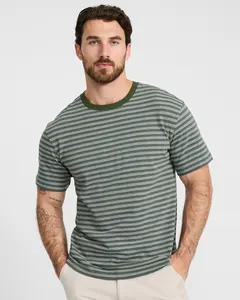 Express Classic Fit Striped Crew Neck T-Shirt