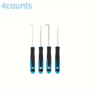 Car Oil Seal Hook Set, 4 Counts/set Oil Seal O-ring Pick Tools, Professional Disassembly Tools, Assembly & Disassembly Tools for Car Repair, Mechanic Tools, Automotive Maintenance Tools