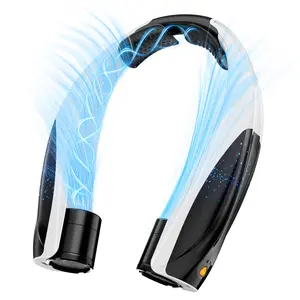 Neck Fan – 10000mAh Portable Neck Fan Rechargeable with 6 Adjustable Speeds, 360°Neck Cooler, Upgraded Long-lasting Wearable Fan for Hot Weather, Travel, Outdoor, Office, Camping, Men & Women