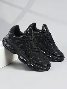 Men's Lightweight Textile Upper Air Cushion Running Athletic Shoes, Height Increase Non-Slip Casual Sneakers, Trendy Functional Sports Footwear with Lightweight Design and Air Cushioning