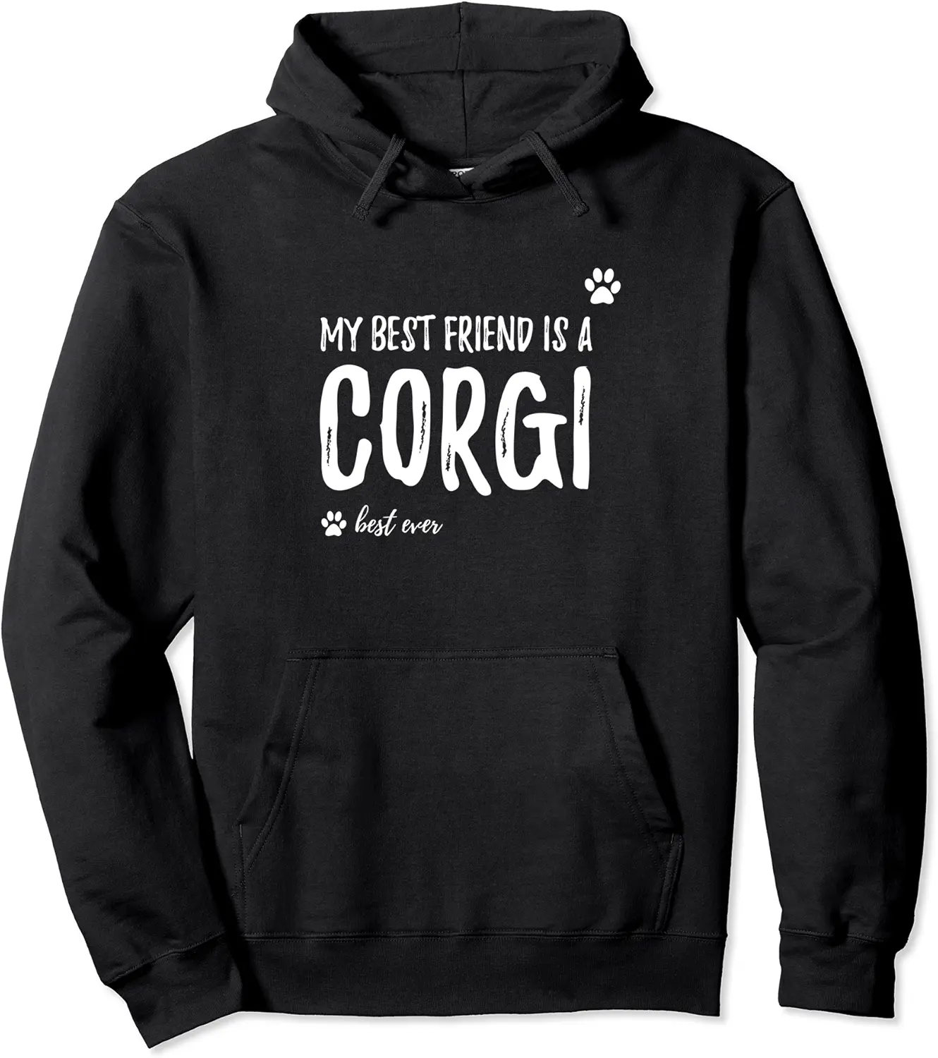 Best Friend Corgi Funny Dog Lovers Gift Pullover Hoodie - Phoebeumba Shop 59B08RD8HHD5